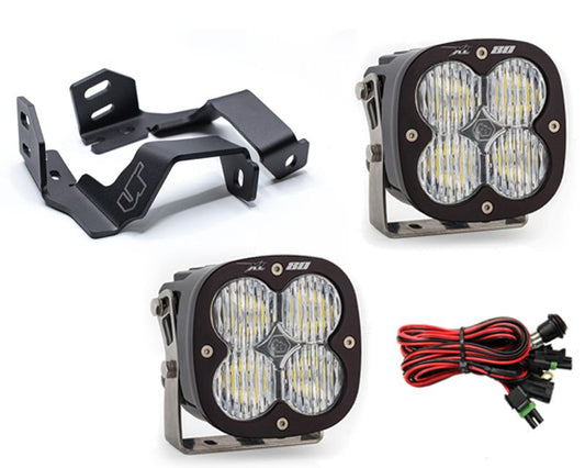 Ford F-250 | F-350 2017-2020 A-Pillar Light Bracket Kit w/Baja Designs Wide Cornering Pattern XL80 Series LED VR-F250-915-677805