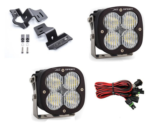 Chevrolet | GMC Trucks 2014-2018 A-Pillar Light Bracket Kit w/Baja Designs XL Sport Series LED Light Pods Pair VR-GMC-915-567805