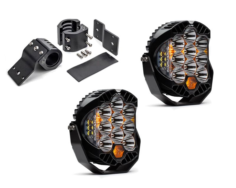 Mercedes-Benz G-Class W463 Brush Guard Light Bracket Kit w/Baja Designs High Speed Spot Pattern Clear LP9 Series LED VR-GW463-910-320001