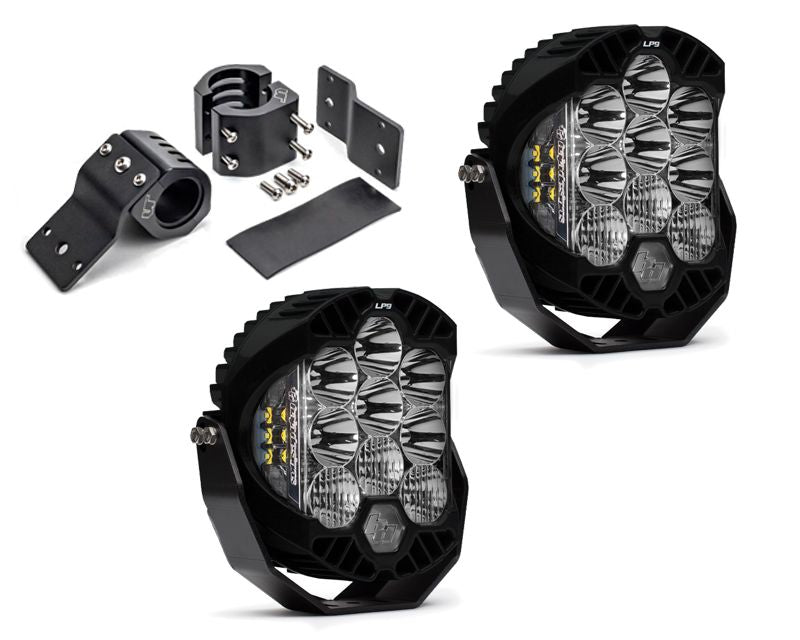 Mercedes-Benz G-Class W463 Brush Guard Light Bracket Kit w/Baja Designs White Spot LP9 Sport LED Driving/Combo VR-GW463-910-350003