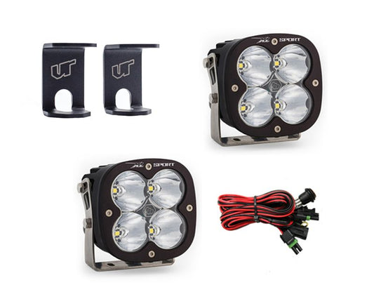 Ram 1500 2009-2021 A-Pillar Light Bracket Kit w/Baja Designs High Speed Spot Pattern XL Sport Series LED VR-RAM-915-567801