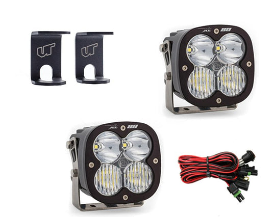 Ram 1500 2009-2021 A-Pillar Light Bracket Kit w/Baja Designs Driving Combo Pattern XL80 Series LED VR-RAM-915-667803