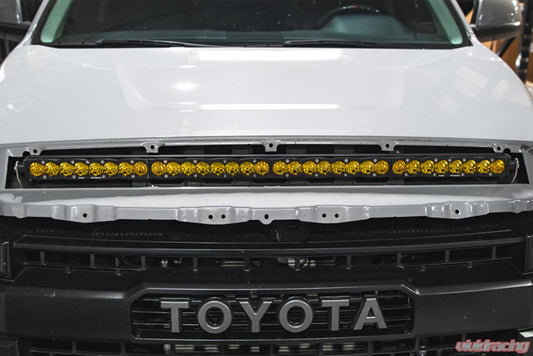 Toyota Tundra 2014-2021 Hood Grill Light Bar Bracket w/Baja Designs 40 Inch Spot Pattern S8 Series LED Light Bar