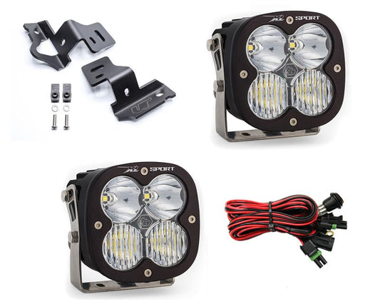 A-Pillar Light Bracket Kit w/Baja Designs Driving Combo Pattern XL Sport Series LED Light Pods Pair VR-GMC-915-567803