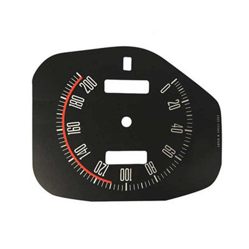 Scott Speedometer Scott Drake Black KM Speedometer Overlay Ford Mustang 1969 – Lightning ...